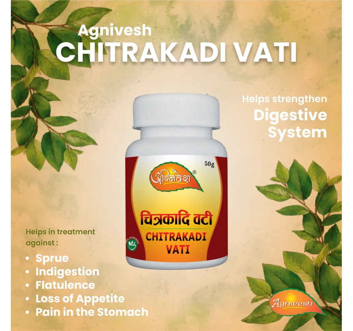 🌿 Chitrakadi Vati: Ayurvedic Solution for Sprue, Indigestion, Flatulence, and Stomach Pain